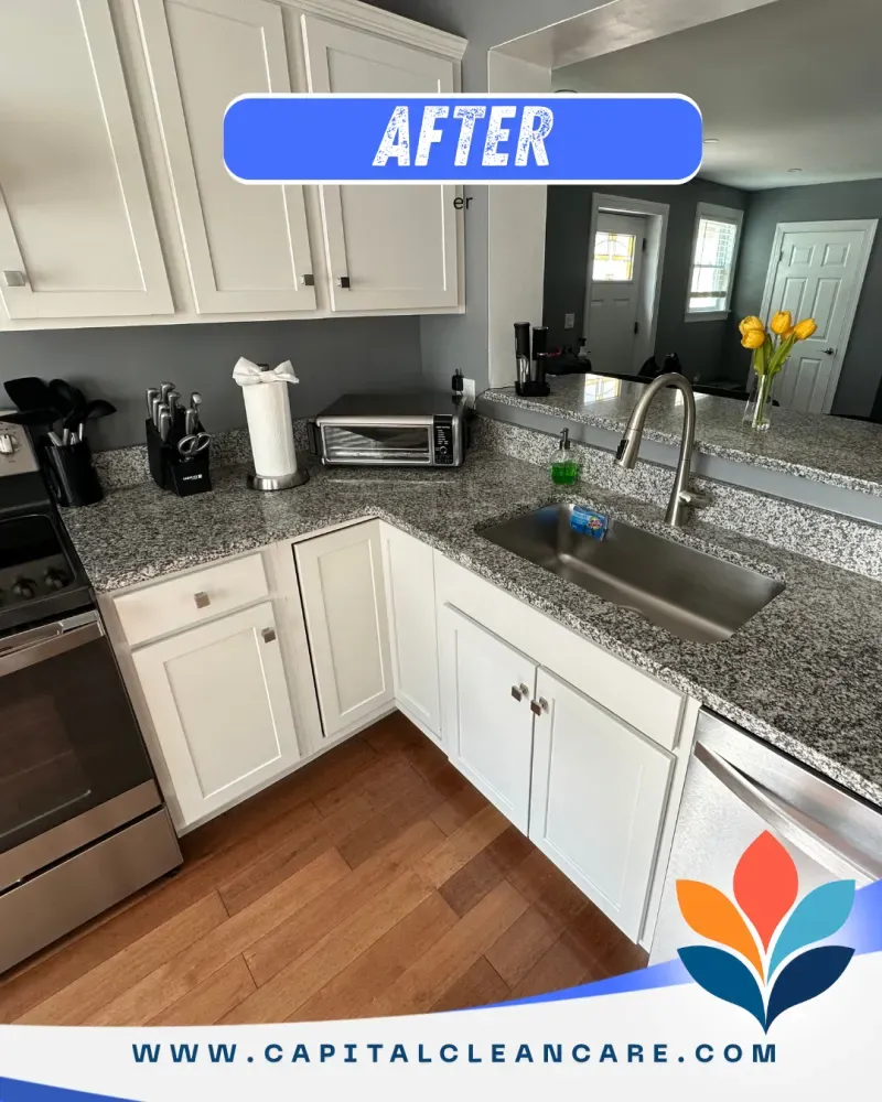 Kitchen after cleaning