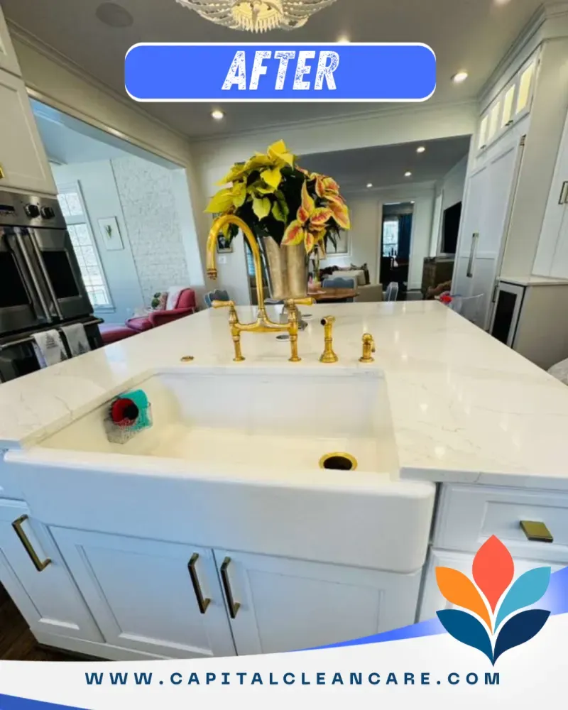 Kitchen — Island after cleaning